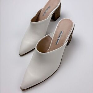 White Pointed Charles David Mules